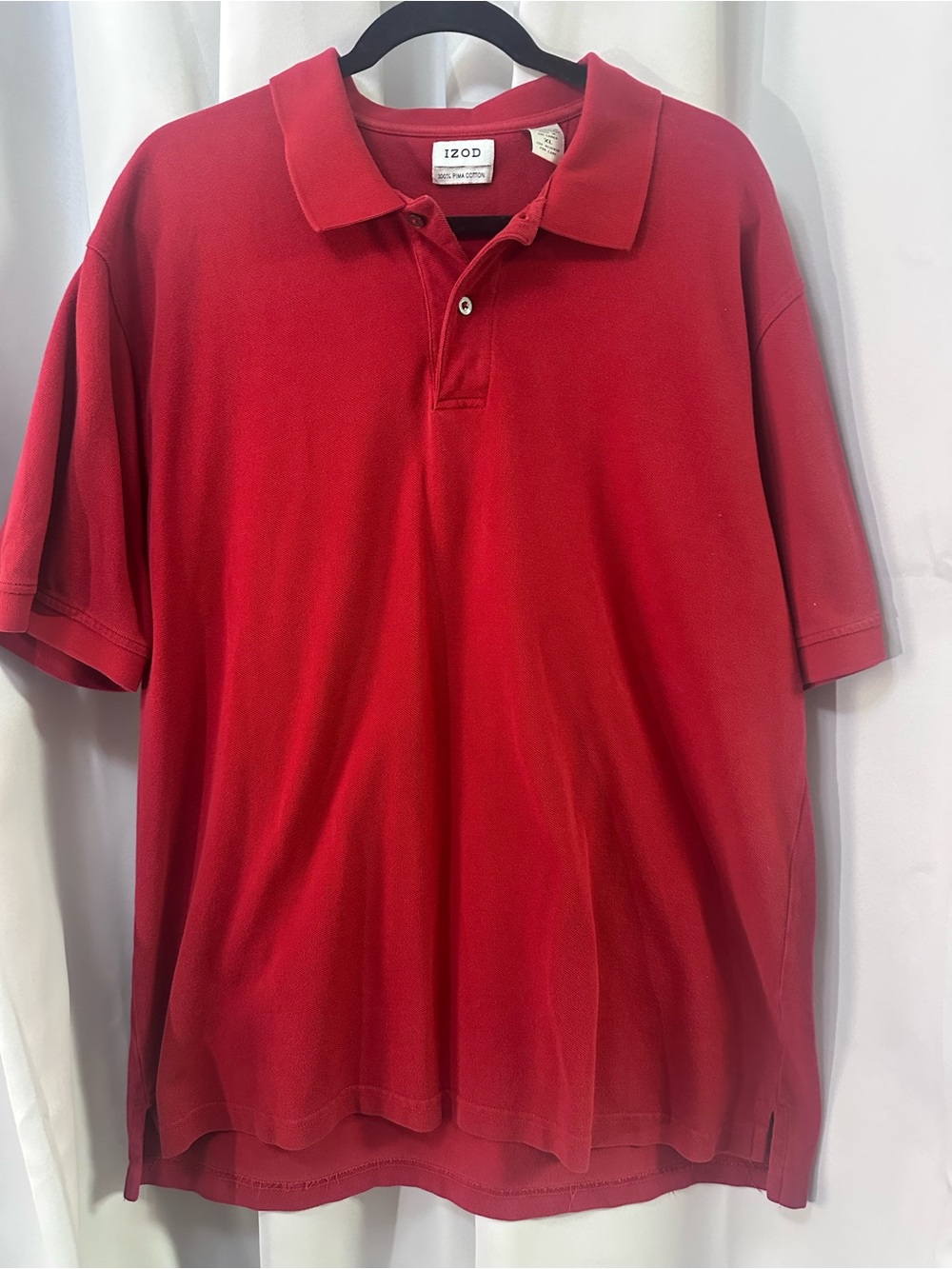 IZOD Men's Bright Red Short-Sleeve Polo